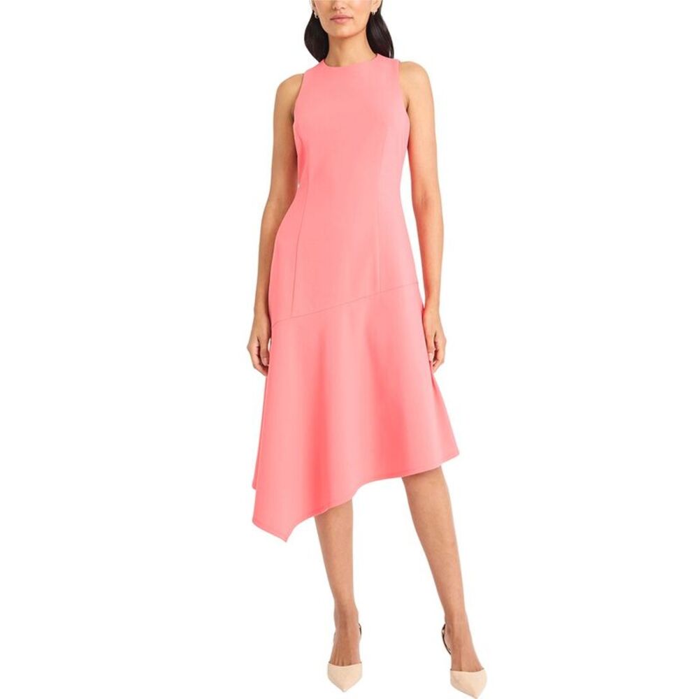 Maggy London Womens  Scuba Crepe Sleeveless Midi Dress